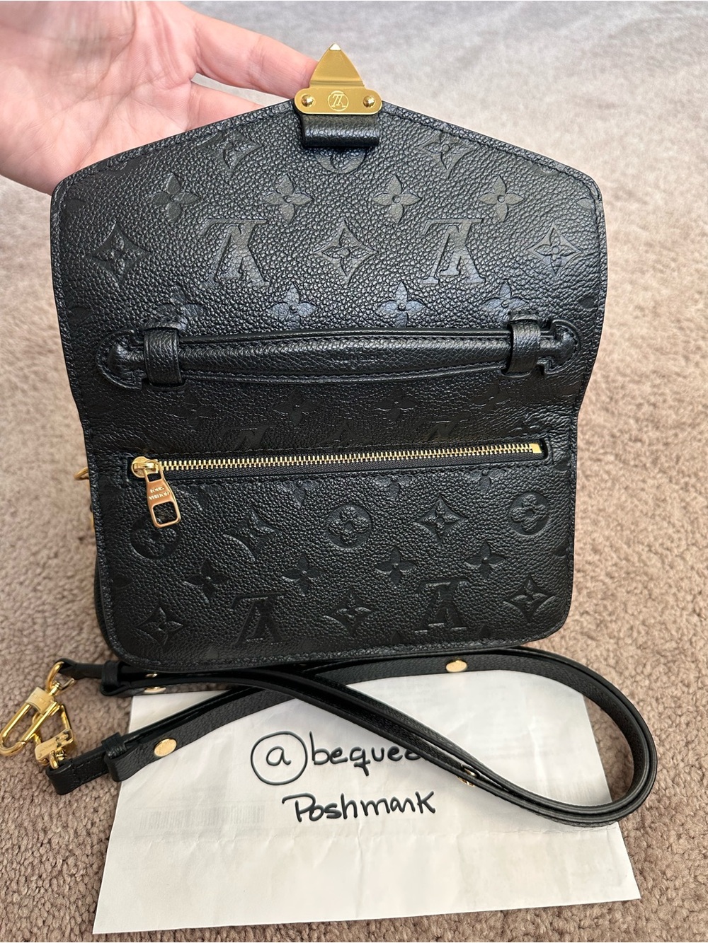 Louis Vuitton Empreinte Pochette Metis East West Black Leather - Picture 3 of 17